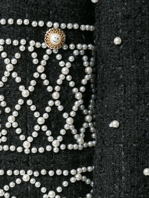 Edward Achour Paris Embellished Pearl Jacket | ModeSens