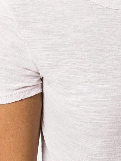 James Perse Sheer Slub Tee In Pink