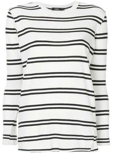 Shop Bassike Striped Jersey Top