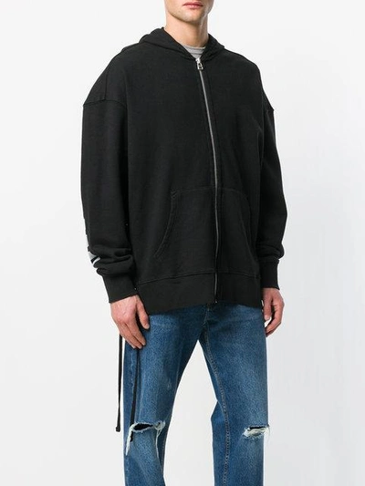 Shop Faith Connexion Classic Hooded Sweatshirt In Black