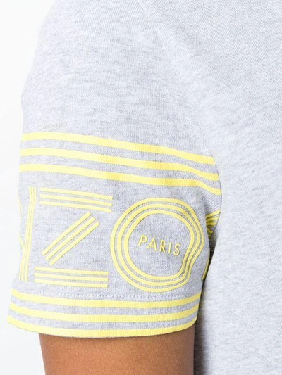 Shop Kenzo Logo Print T-shirt - Grey