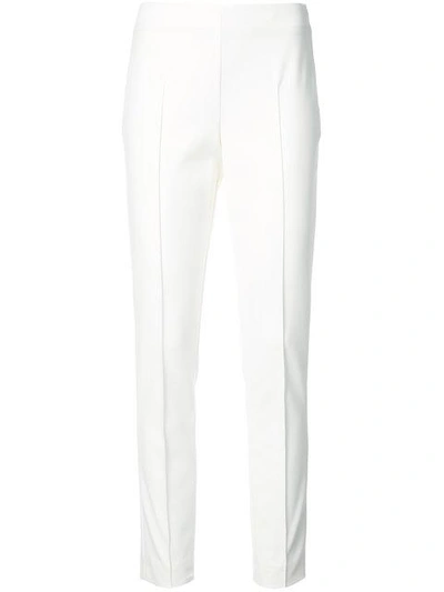 Shop Akris Melissa Trousers In 011 Off White
