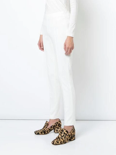 Shop Akris Melissa Trousers In 011 Off White