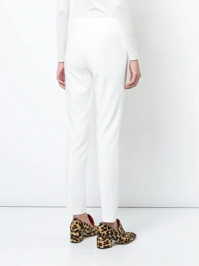 Shop Akris Melissa Trousers In 011 Off White