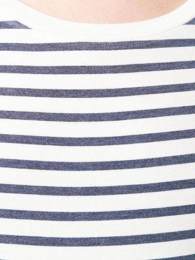 Shop Majestic Filatures Oversized Striped Jersey Top - Blue