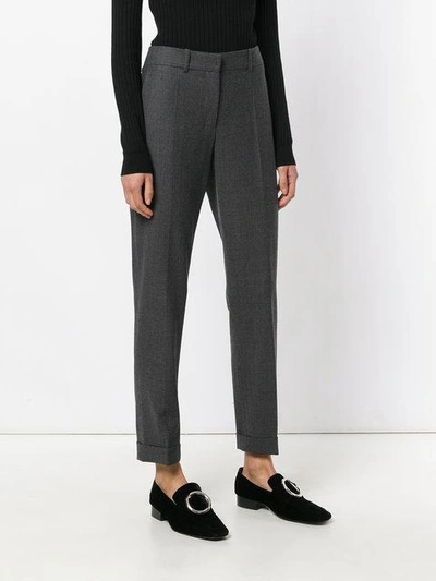 Shop Paule Ka Slim High Waist Trousers - Grey