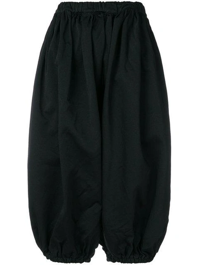 Shop Comme Des Garçons Comme Des Garçons Elasticated Waist Trousers - Black