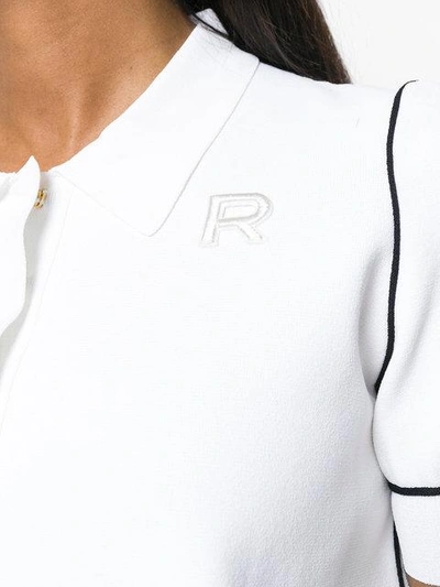 contrast detail polo top
