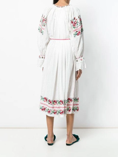 Shop Ulla Johnson Floral Shift Midi Dress