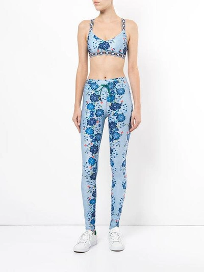 Shop The Upside Racerback Floral Sports Bra