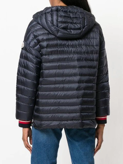 Shop Moncler Padded Jacket In 778 - Navy