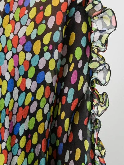 Shop Marco De Vincenzo Leopard Ruffled Shirt In Multicolour