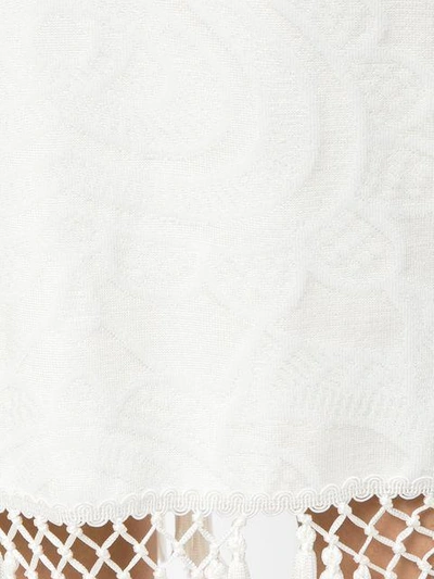 Shop Martha Medeiros Knit Midi Dress In White