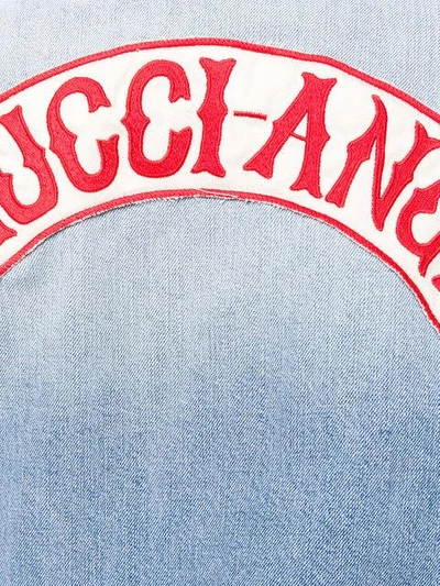 Shop Fiorucci The Nico Denim Jacket In Blue