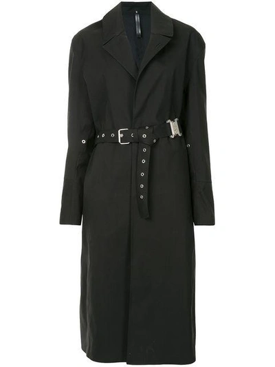 Shop Alyx Belted Coat In Black