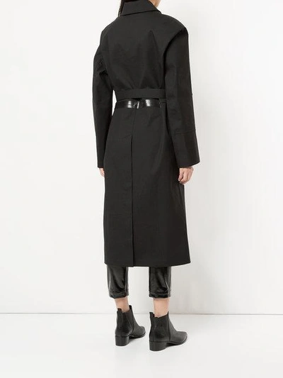 Shop Alyx Belted Coat In Black