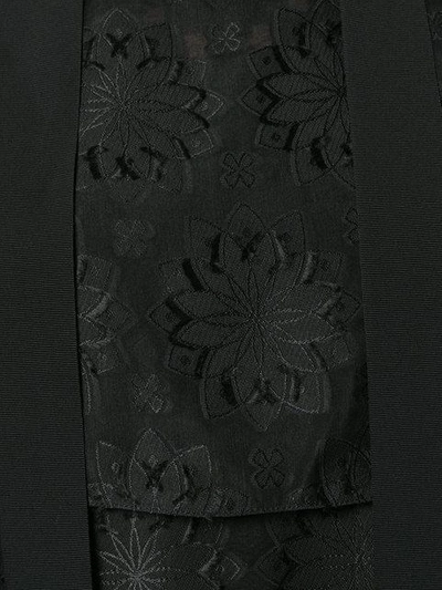 Shop Fendi Daisy Motif Dress - Black