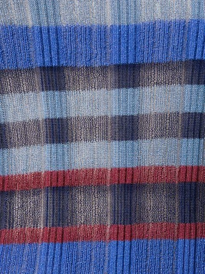Shop Etro Striped Sweater In Blue