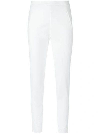 Shop Andrea Marques Skinny Trousers - Branco