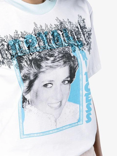 Shop Off-white Tribute 1 Princess Diana T-shirt In White