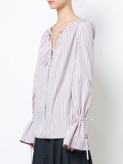 Shop Diane Von Furstenberg Relaxed Fit Striped Blouse