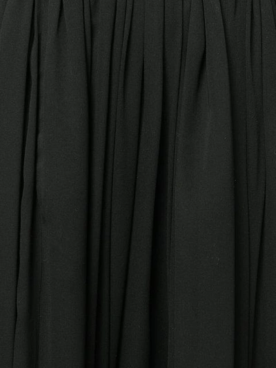 Shop Elie Saab Long Pleated Skirt In Black