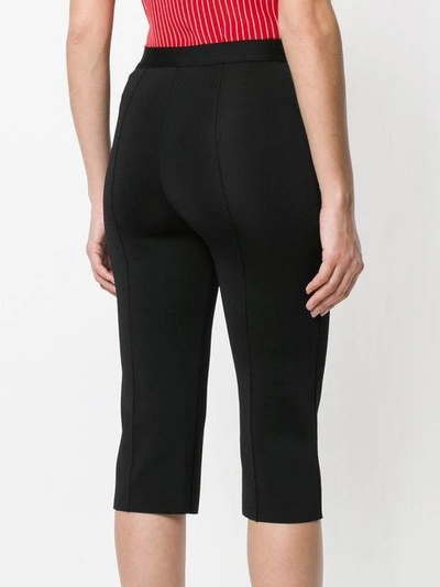 Shop Givenchy Slim Cropped Trousers - Black
