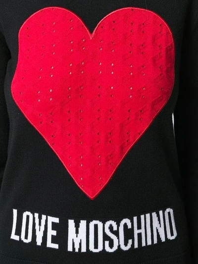 Shop Love Moschino Heart Jumper