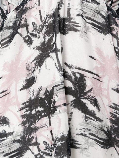 棕榈树印花超长连衣裙