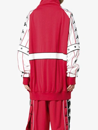 Shop Faith Connexion X Kappa Oversized Track Jacket In Red