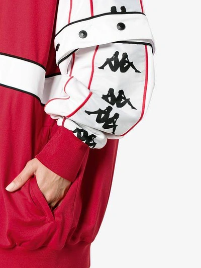 Shop Faith Connexion X Kappa Oversized Track Jacket In Red