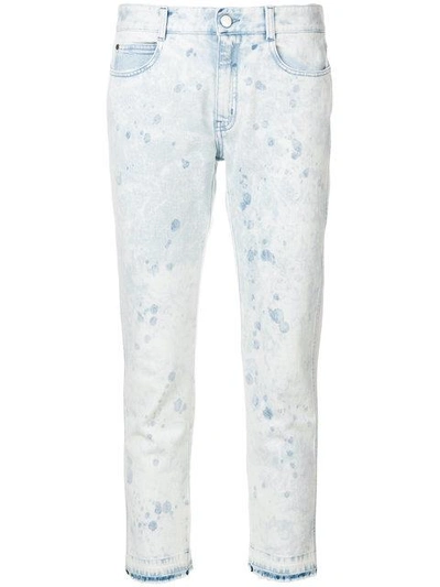 Shop Stella Mccartney Bleached Jeans In Blue