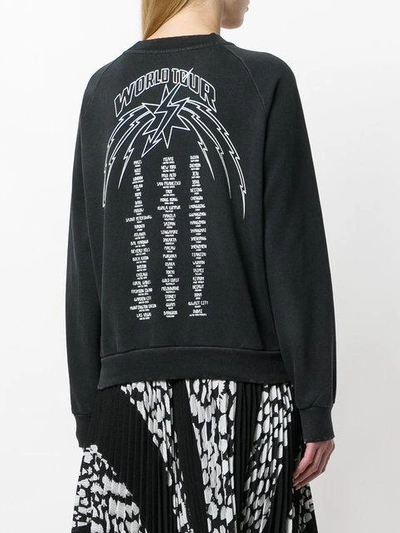 Shop Givenchy Lightening Bolt Sweatshirt In Black