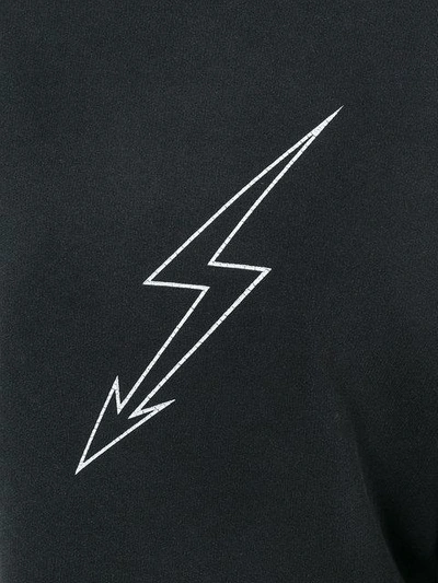 Shop Givenchy Lightening Bolt Sweatshirt In Black