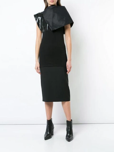 Shop Rick Owens Panelled Jersey Top In Black