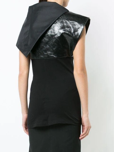 Shop Rick Owens Panelled Jersey Top In Black