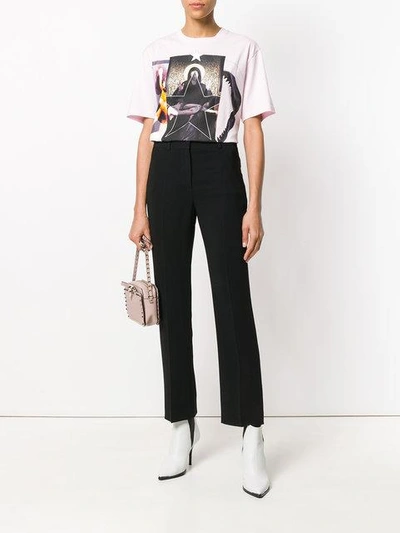 Shop Givenchy High Waisted Tailored Trousers In Black