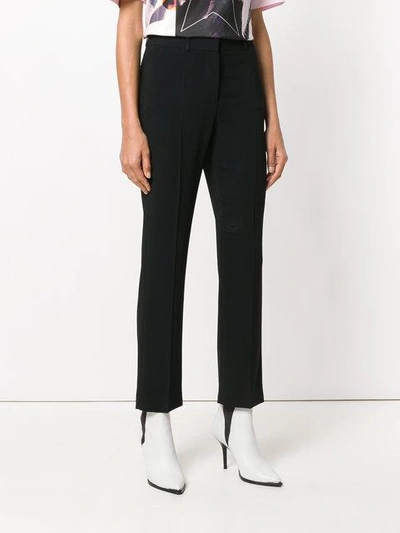 Shop Givenchy High Waisted Tailored Trousers In Black