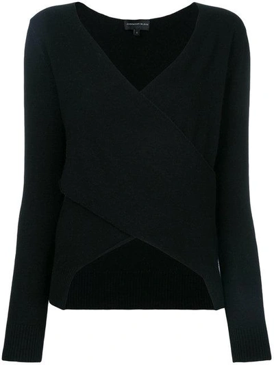 Shop Cashmere In Love Chloe V-neck Sweater - Black