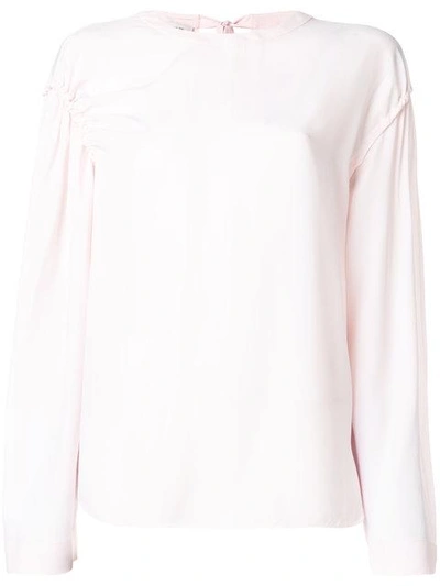 Shop Cedric Charlier Cédric Charlier Bow-detailed Blouse - Pink