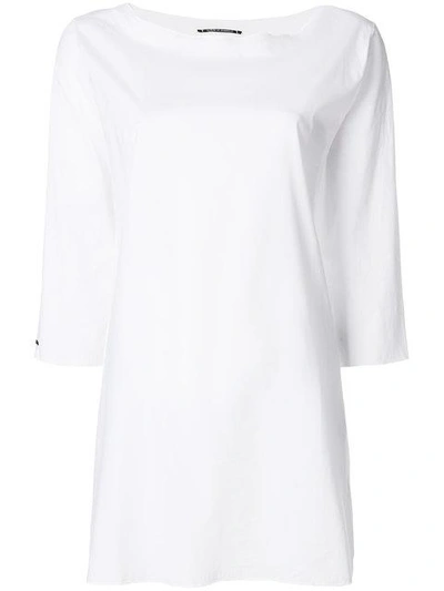 Shop Album Di Famiglia Plain Tunic In White