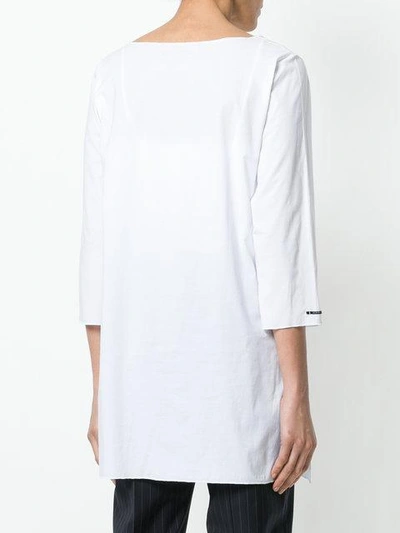 Shop Album Di Famiglia Plain Tunic In White