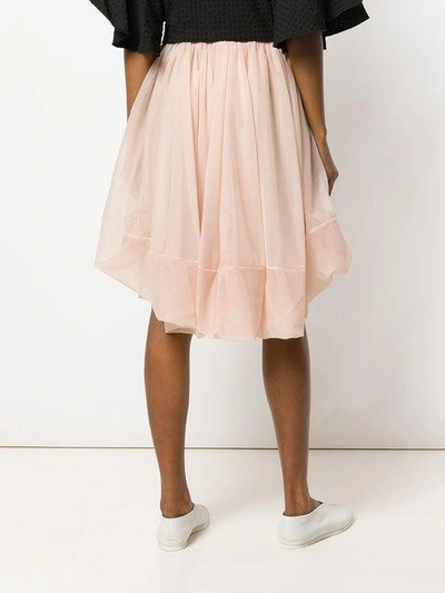 Shop Jil Sander Layered Skirt In Pink