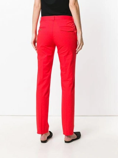 Shop Alberto Biani Tailored Trousers In Red
