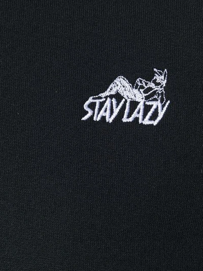 Shop Alyx 1017  9sm "stay Lazy" Sweatshirt - Black