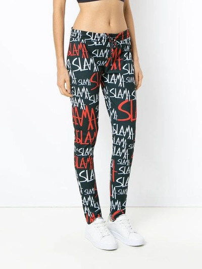 Amir Slama Stirrup Track Trousers In Black