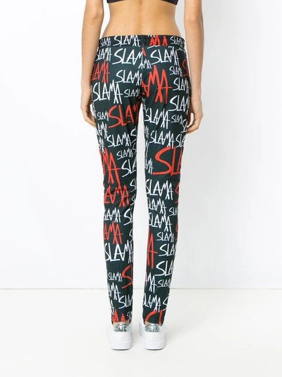 Amir Slama Stirrup Track Trousers In Black