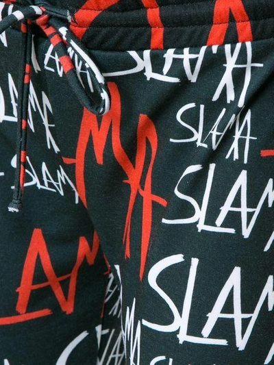 Amir Slama Stirrup Track Trousers In Black