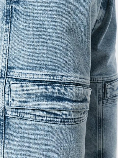 Shop Stella Mccartney Front Zipped Jeans In Blue