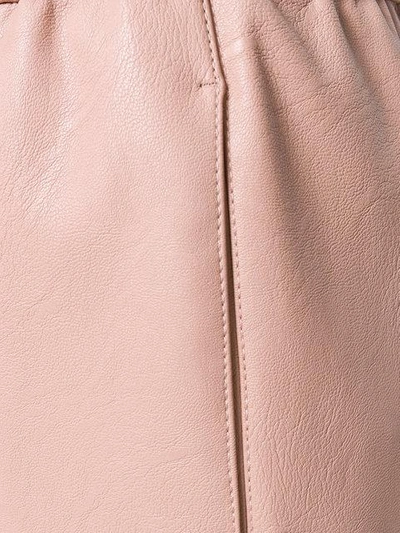 Shop Stella Mccartney Elasticated Waist Cropped Trousers - Pink & Purple